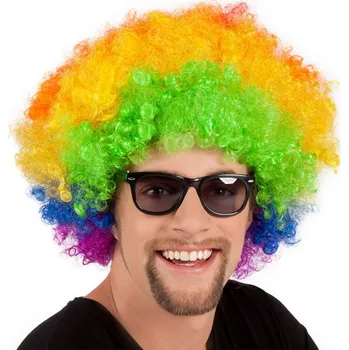 Karnevalový kostým Boland Paruka afro multikolor XL