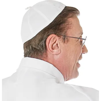 Karnevalový kostým Bílá papežská čapka