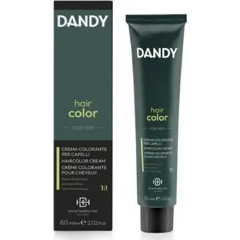 Péče o vousy Dandy Hair Color Medium Brown D4 - Pánská bezamoniaková barva na vlasy (středně hnědá)