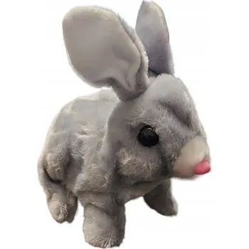 plyšák Interaktivní plyšový králíček - šedý
