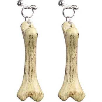 Karnevalový kostým Náušnice kost 2 ks