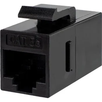 Elektrická zásuvka Internetová zásuvka rozbočka Neku černá