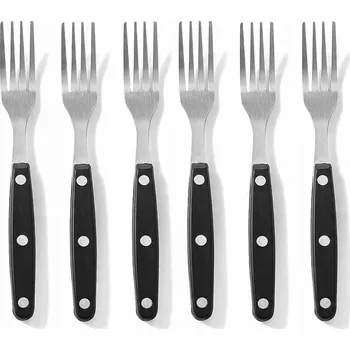 Příbor Vidlička na steaky z nerezové oceli sada 6 Ks. - Hendi 781432