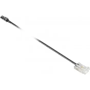 Příslušenství pro LED osvětlení Konektory transparentní pro 8mm COB pásky s 2m kabelem a mini zesilovačem samec