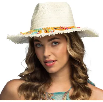 Karnevalový kostým Bohémský slaměnný klobouk