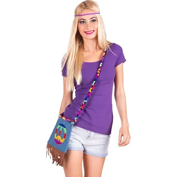Karnevalový kostým Kabelka s třásněmi Hippie