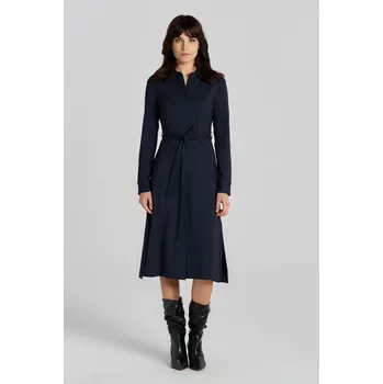 Dámské šaty ŠATY GANT SLIM JERSEY SHIRT DRESS EVENING BLUE