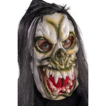 Karnevalový kostým Maska lebka s vlasy