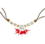 Boland Korálkový náhrdelník s peřím indiánský