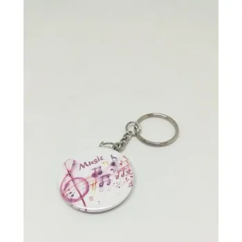 Přívěsek na klíče s řetízkem - retro hudební značky