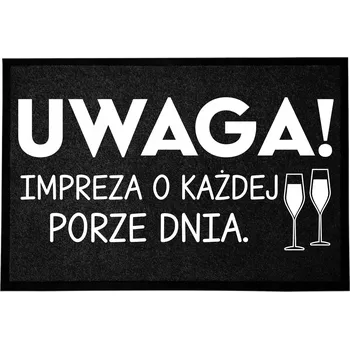 VSTUPNÍ ROHOŽKA MONOCHROM 40X60 DOMOV STYLOVÁ ČERNÁ S POTISKEM