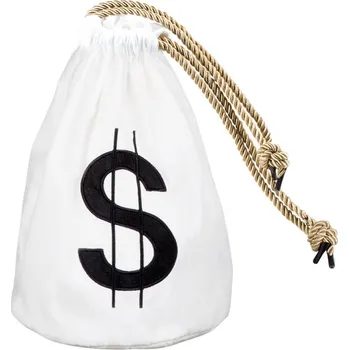 Karnevalový kostým Vak na peníze s potiskem dolaru