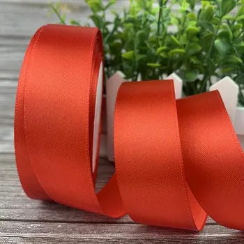 Stuha Saténová stuha na dárky 20 metrů | dárková stuha, dekorační stuha - 026 (Červená) , 25mm