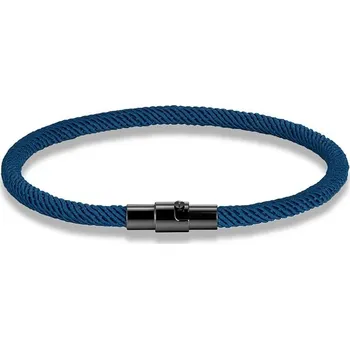 Náramek Stylový náramek z oceli | pánský náramek, dámský náramek - Páví modrá , 21 cm