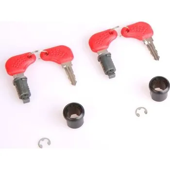 Auto-moto Z227A sada 2 zámků (nelze pro E 52 a V46) pro kufry Givi, se stříbrnými klíči