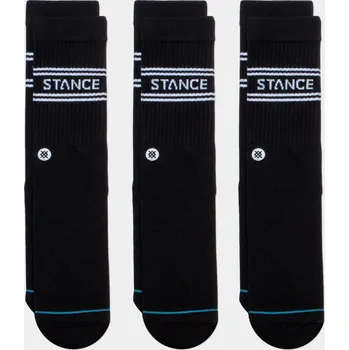 Pánské ponožky Stance Basic 3 Pack Crew (black) M, černá