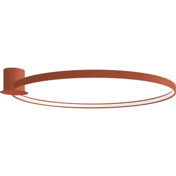 Thoro Stropní LED svítidlo RIO 110 červené kulaté moderní do obýváku a kuchyně