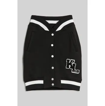 Dámská sukně SUKNĚ KARL LAGERFELD VARSITY SKIRT BLACK