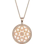 Preciosa Pozlacený náhrdelník s krystaly Rosette 7239P00 + 2 měsíce na vrácení zboží