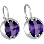 Goldstore Náušnice bílé zlato s ametysty Váha: 3.74 g
