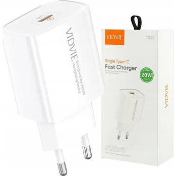 Síťová nabíječka Type-C 20W Rychlé nabíjení Kostka bílá