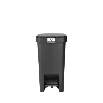 Odpadkový koš Brabantia StepUp 10 L – kompaktní pedálový koš, tmavě šedá