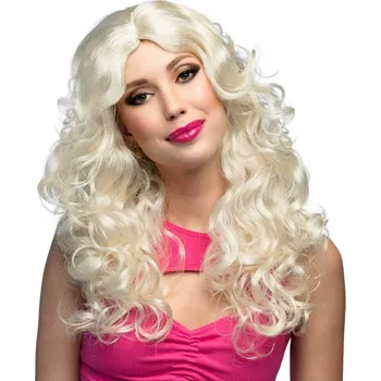 Karnevalový kostým Boland Blond paruka Jody dlouhá vlnitá