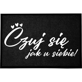 VSTUPNÍ ROHOŽKA MONOCHROM 40X60 ČERNÁ DOM STYLOVÁ DEKORACE POTISK