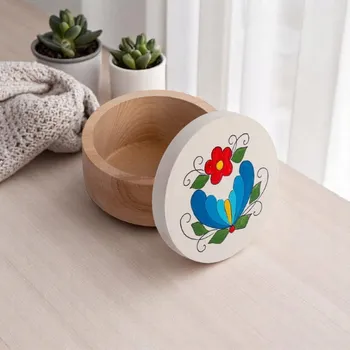 Dárková krabička Kašubská kulatá Krabička