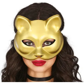 Karnevalový kostým Zlatá maska kočka PVC