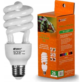 Osvětlení do terária Resun Tropical UVB Bulb 5.0 26W - UVB žárovka