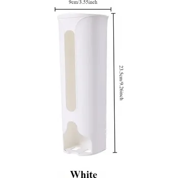 Úložný box Držák na plastové sáčky na zeď | kuchyňský organizér, úložný box - A