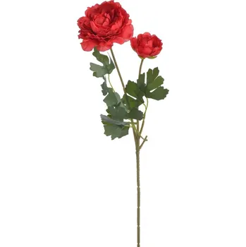 umělá květina Ranunculus pryskyřník 50 cm - červená