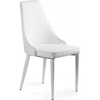 Jídelní židle Židle Unique umělá kůže bílá 1 ks