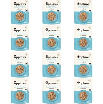 Krmivo pro kočku APPLAWS Tuna fillet with sea bream in broth - mokré krmivo pro kočky - 12x70g