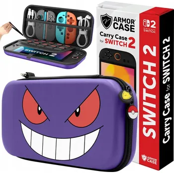 Herní konzole ZESÍLENÉ POUZDRO PRO NINTENDO SWITCH 2 LIMITOVANÁ EDICE POKEMON GENGAR
