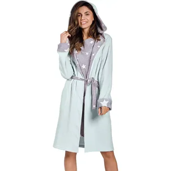 Dámská móda Dámský župan 3211 Brigitte - TARO světle modrá XL