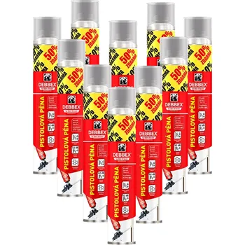 Montážní pěna 12x Montážní pěna pistolová 750 ml Den Braven