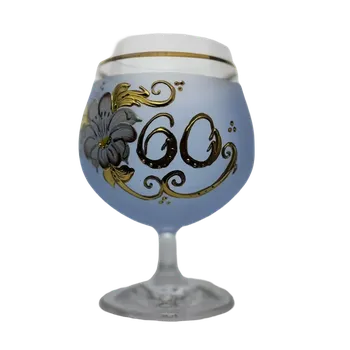 Sklenice Sklenka k výročí 60 let - modrá