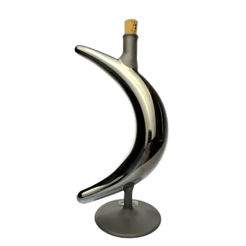 Láhev Měsíc pokovená, skleněná