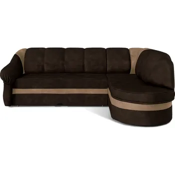 Sedací souprava Rohová rozkládací sedací souprava BENANO 250 cm Monolith 29/Monolith 09 tmavě hnědá pravá