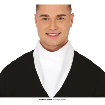 Šátek bílý jednobarevný