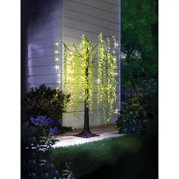 Zahradní dekorace Solární dekorace Vrba Výška 150 cm, průměr 22 cm