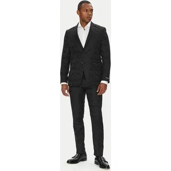KARL LAGERFELD Společenské kalhoty 255002 553038 Černá Slim Fit 56