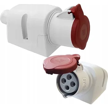 Elektrická zásuvka Pawbol Hermetická Elektrická Zásuvka červená