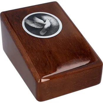 Smuteční dekorace Pamětní urna s holubicí - Unikátní pamětní urna / Bez štítku