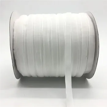 Balící papír Sametová stuha na dárky 10 mm 450 cm | svatební dekorace, ozdobná stuha - Bílý