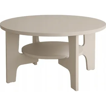 Konferenční stolek Konferenční stolek Kulatý do obýváku 80 cm kašmír moderní styl JAPANDI SCANDI