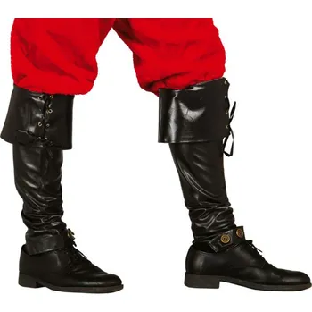 Karnevalový kostým Návlek na boty historický černý 57 cm