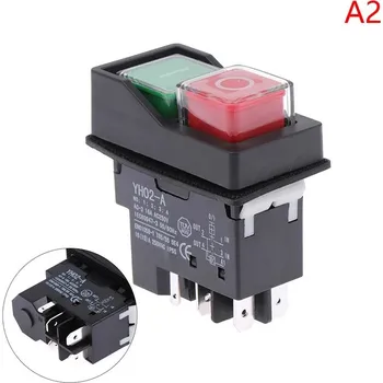 vypínač Tlačítkový vodotěsný spínač s ochranou | bezpečnostní spínač, ovládací spínač - A2 5pinový